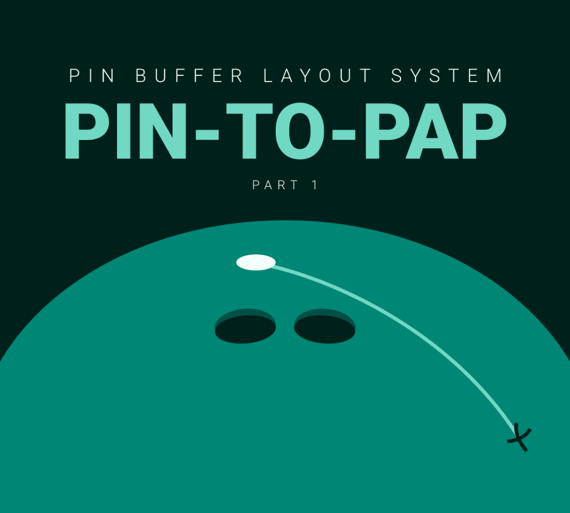 Bowling ball with a pin to pap line drawn